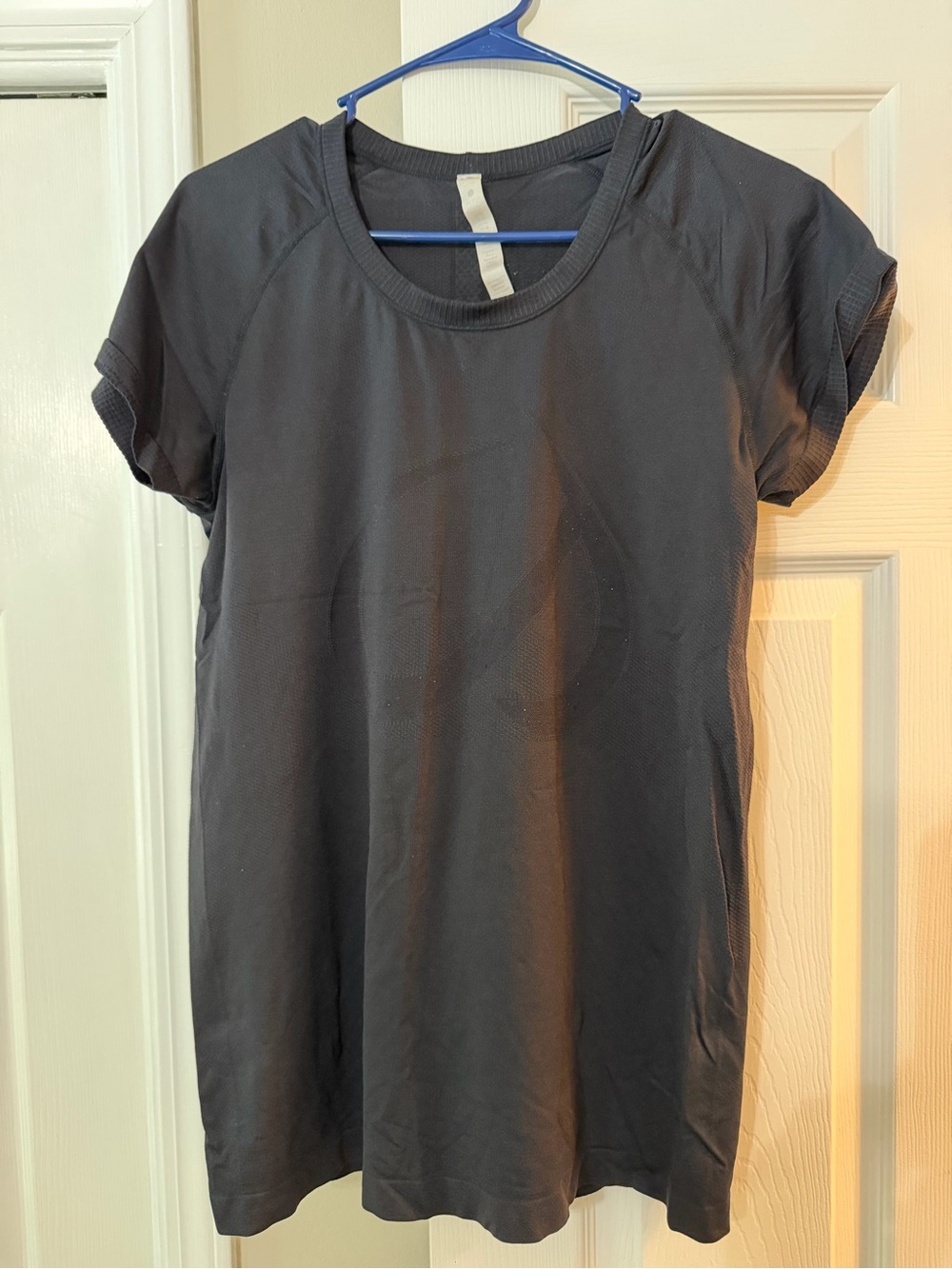 Women’s Crzy Yoga Black Crewneck Short Sleeve Top